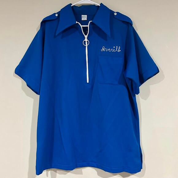 Vintage 1970’s Mendel Monarchs Bowling Shirt - Picture 1 of 7